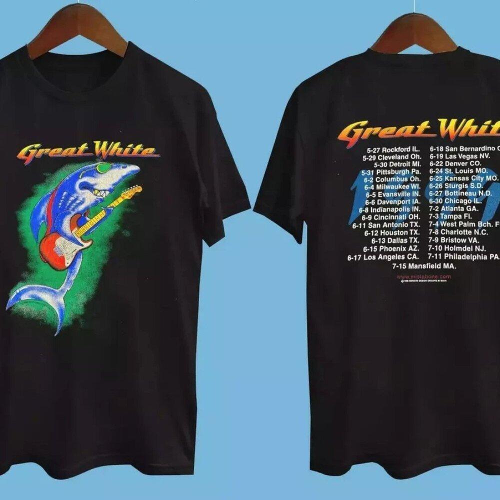 1999 Great White Double-Sided T-Shirt 2 Sided